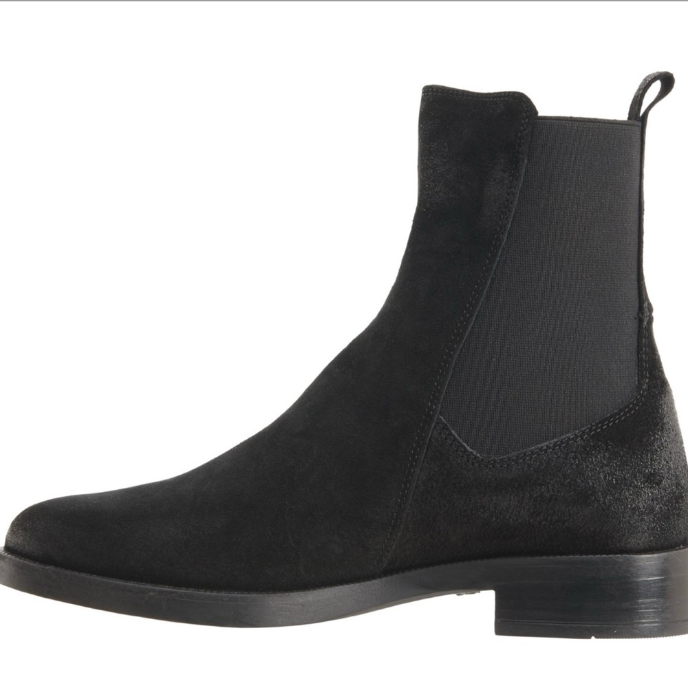 NWT EMANUELE CRASTO Made in Italy Chelsea Boots - Black Suede (For Women) - Picture 5 of 8